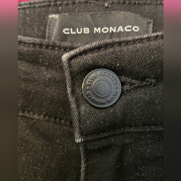 (26) Club Monaco Black Skinny Jeans - Picture 6 of 11